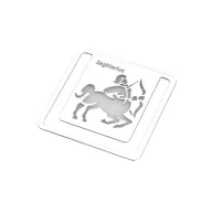 Semn de carte zodia Sagetator, TG, 8190074, Metal, Argintiu