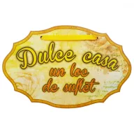 Tablita Dulce Casa, din lemn