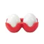Set pentru sare si piper in forma de ou Twin - rosu