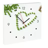 Ceas de perete din MDF - boabe de mazare - My Clock