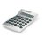 Calculator de birou, solar cu 12 cifre, Everestus, 20IAN1183, Argintiu, Plastic