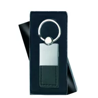   Breloc dreptunghiular, Everestus, KR0265, aliaj de zinc, negru