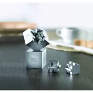 Prespapier puzzle 3D, metal, Everestus, ABE04, argintiu