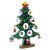 Decoratiune brad de Craciun, Everestus, 20IAN2563, Verde, Lemn