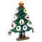 Decoratiune brad de Craciun, Everestus, 20IAN2563, Verde, Lemn