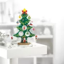 Decoratiune brad de Craciun, Everestus, 20IAN2563, Verde, Lemn
