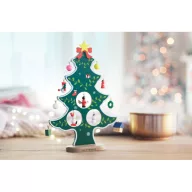   Decoratiune brad de Craciun, Everestus, 20IAN2563, Verde, Lemn