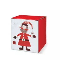   Cana cu lingurita cu design de Craciun, Everestus, 20IAN2558, Multicolor, Ceramica