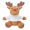 Jucarie de plus Ren cu gluga, 15.5x12 cm, Everestus, 20SEP0296, Plush, Alb