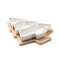 Tava de servit in forma de brad, Everestus, 18SEP4321, 30x26.4x4.7 cm, Bambus, Ceramica, Alb