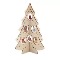   Ornament Craciun, Everestus, 18SEP4398, 16x16x19.8 cm, Lemn, Natur