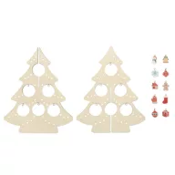   Ornament Craciun, Everestus, 18SEP4398, 16x16x19.8 cm, Lemn, Natur