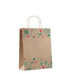   Punga medie de hartie, 2401E15762, Everestus, 25x11x32 cm, Bej
