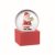 Ornament Craciun glob de zapada, 2410E25429, Everestus, 4.5 x 4.5 x 6 cm, Sticla, Rosu