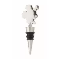   Dop sticla vin cu design de Craciun, 2410E25505, Everestus, 11.5 x 4.5 x 2 cm, Zinc, Argintiu mat