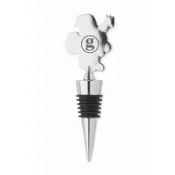   Dop sticla vin cu design de Craciun, 2410E25505, Everestus, 11.5 x 4.5 x 2 cm, Zinc, Argintiu mat