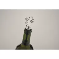   Dop sticla vin cu design de Craciun, 2410E25505, Everestus, 11.5 x 4.5 x 2 cm, Zinc, Argintiu mat