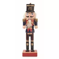   Ornament Craciun spargator de nuci, 2410E25430, Everestus, 7 x 6.5 x 25.5 cm, Lemn, Albastru