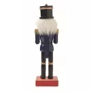 Ornament Craciun spargator de nuci, 2410E25430, Everestus, 7 x 6.5 x 25.5 cm, Lemn, Albastru