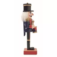   Ornament Craciun spargator de nuci, 2410E25430, Everestus, 7 x 6.5 x 25.5 cm, Lemn, Albastru