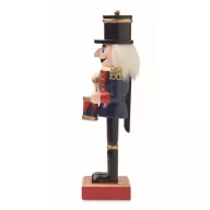   Ornament Craciun spargator de nuci, 2410E25430, Everestus, 7 x 6.5 x 25.5 cm, Lemn, Albastru