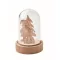 Ornament Craciun cu led, 2509E15657, Everestus, 6.9x6.9x10.5 cm, MDF, Natur