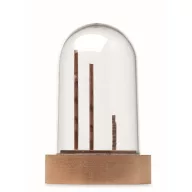   Ornament Craciun cu led, 2509E15657, Everestus, 6.9x6.9x10.5 cm, MDF, Natur