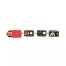 Trenulet cu design de Craciun, 2509E16860, Everestus, 17.4x4.5x4.5 cm, MDF, Multicolor