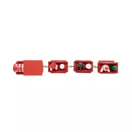   Decoratiune Craciun in forma de tren, Everestus, 2610E17477, 17.4x4.5x4.5 cm, Lemn, Rosu