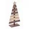Ornament pentru bradul de Craciun, 2509E16013, Everestus, 4.9x12x23 cm, Lemn, Natur
