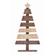   Ornament pentru bradul de Craciun, 2509E16013, Everestus, 4.9x12x23 cm, Lemn, Natur