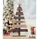 Ornament pentru bradul de Craciun, 2509E16013, Everestus, 4.9x12x23 cm, Lemn, Natur