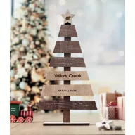   Ornament pentru bradul de Craciun, 2509E16013, Everestus, 4.9x12x23 cm, Lemn, Natur