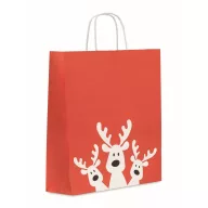   Sacosa de cumparaturi, 2509E16416, Everestus, 32x12x40 cm, Hartie, Rosu