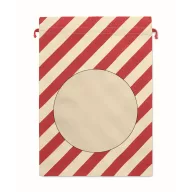   Saculet cu snur, 2509E16548, Everestus, 50x70 cm, Bumbac, Rosu