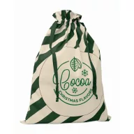   Saculet cu snur, 2509E16549, Everestus, 50x70 cm, Bumbac, Verde