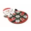 Joc X si 0 cu design de Craciun, 2509E16769, Everestus, 17.5x24.3x1.5 cm, MDF, Rosu