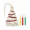Ornament pentru bradul de Craciun, 2509E15658, Everestus, 9x3.7x0.2 cm, Lemn, Natur
