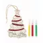 Ornament pentru bradul de Craciun, 2509E15658, Everestus, 9x3.7x0.2 cm, Lemn, Natur