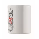 Cana 300 ml, 2509E15336, Everestus, Ø8.1x9.6 cm, Gresie, Negru, Rosu