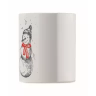   Cana 300 ml, 2509E15336, Everestus, Ø8.1x9.6 cm, Gresie, Negru, Rosu