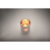   Lumanare led, 2509E15541, Everestus, 5.6x5.6x6.7 cm, Sticla, Argintiu mat