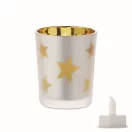 Lumanare led, 2509E15542, Everestus, 5.6x5.6x6.7 cm, Sticla, Auriu