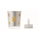 Lumanare led, 2509E15542, Everestus, 5.6x5.6x6.7 cm, Sticla, Auriu