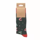 Sosete cu design de Craciun, 2509E15921, Everestus, 24.5x9.5 cm, Bumbac, Verde, M