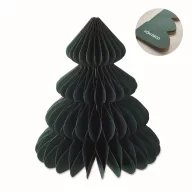   Decoratiune de Craciun, 2509E15409, Everestus, 12.8x12.8x30 cm, Hartie, Verde