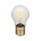 Bec LED decorativ, Everestus, 2610E17458, 7x12 cm, ABS, Galben
