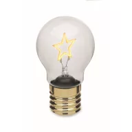   Bec LED decorativ, Everestus, 2610E17458, 7x12 cm, ABS, Galben