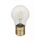 Bec LED decorativ, Everestus, 2610E17459, 7x12 cm, ABS, Verde Neon