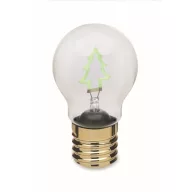   Bec LED decorativ, Everestus, 2610E17459, 7x12 cm, ABS, Verde Neon